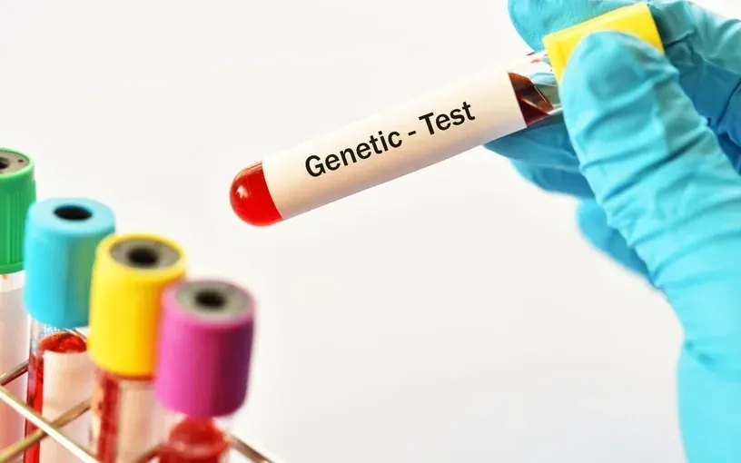 Lab scientist working with samples for genetic testing